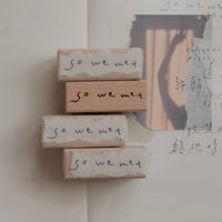 bighands Rubber Stamps - Someday (Words)