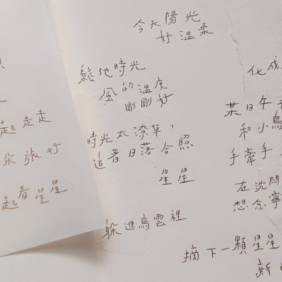 bighands Rub-On Transfer Sticker - 日子裡的文字 (Words in the everyday)