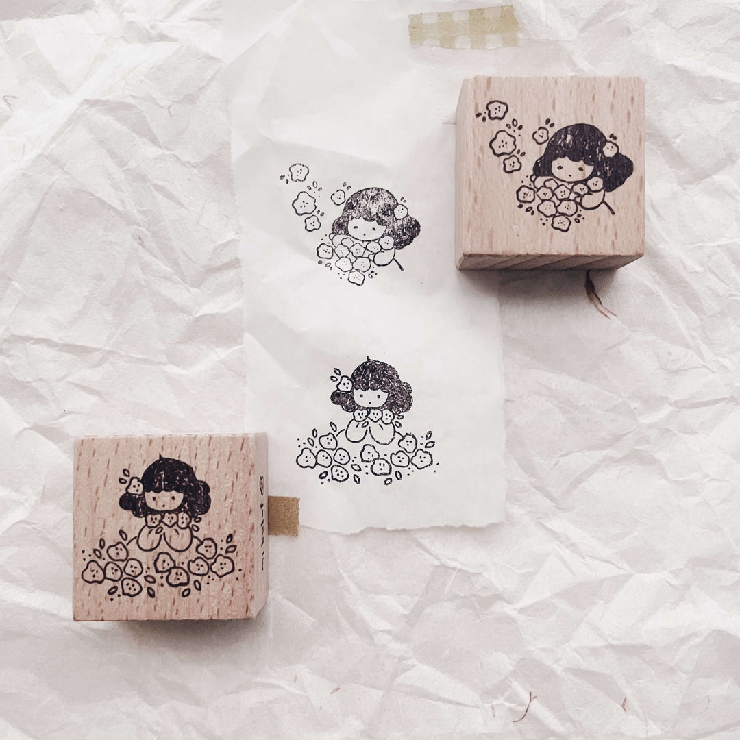 msbulat Rubber Stamp - Counting life's bouquets / “束"一"束"生活的美丽