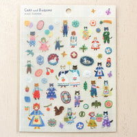 Aiko Fukawa Stickers - Cats and Buttons