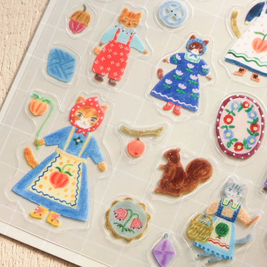 Aiko Fukawa Stickers - Cats and Buttons