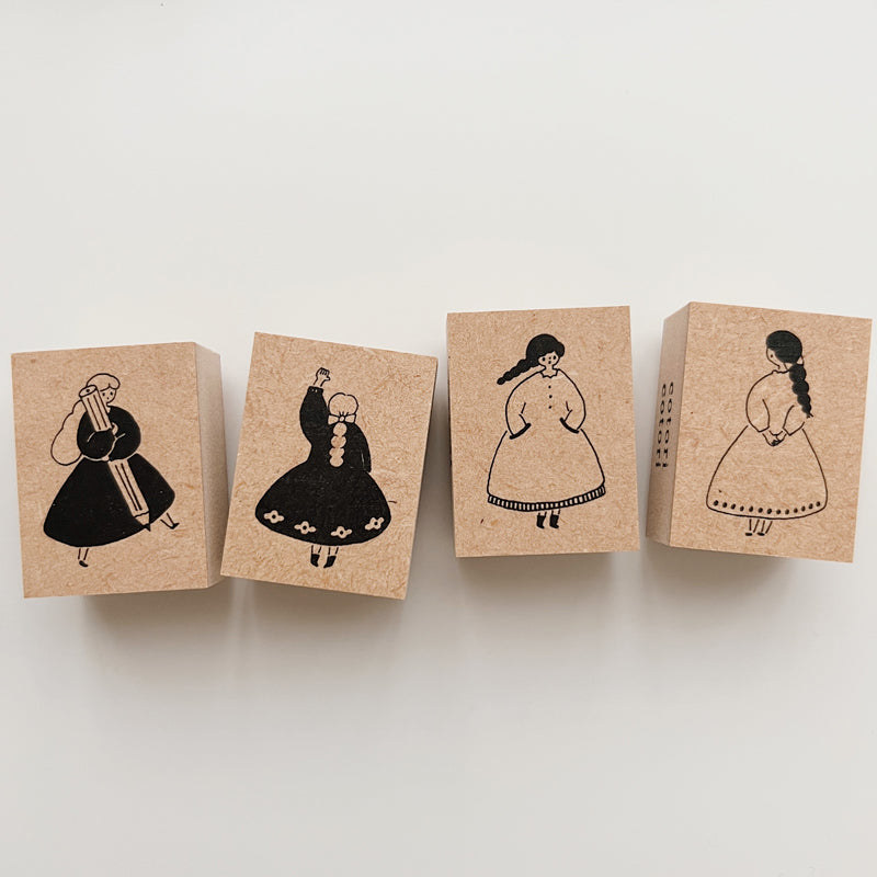 Cotori Cotori Rubber Stamp - Adorable Girls H