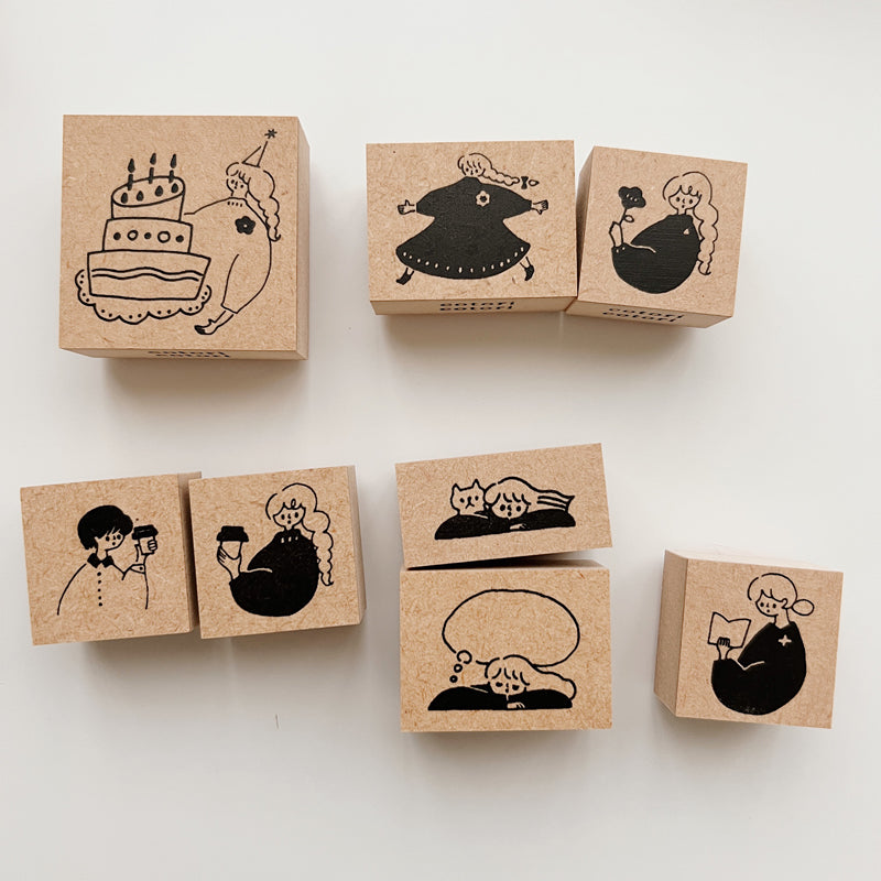 Cotori Cotori Rubber Stamp - Adorable Girls B