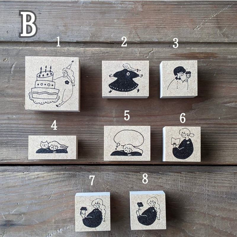 Cotori Cotori Rubber Stamp - Adorable Girls B