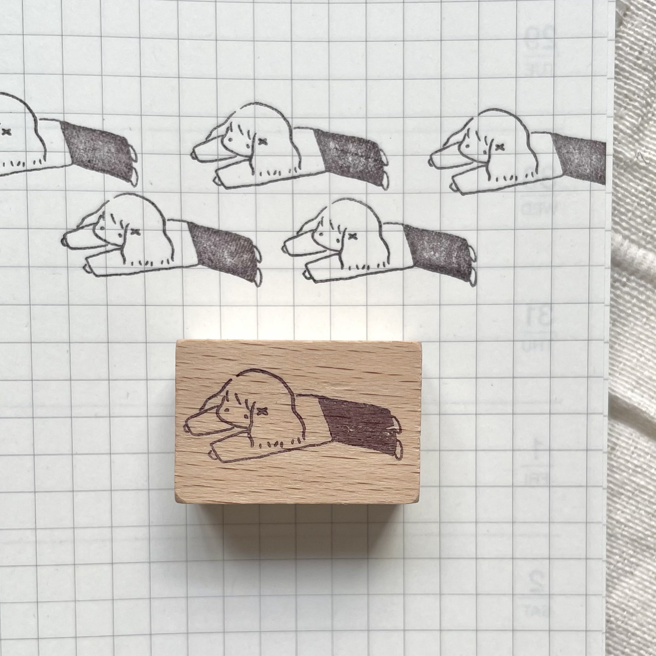 msbulat Rubber Stamp - Flop / 扑 一 扑