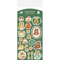 Furukawashiko Kira Seal Sticker - Cup and Bear