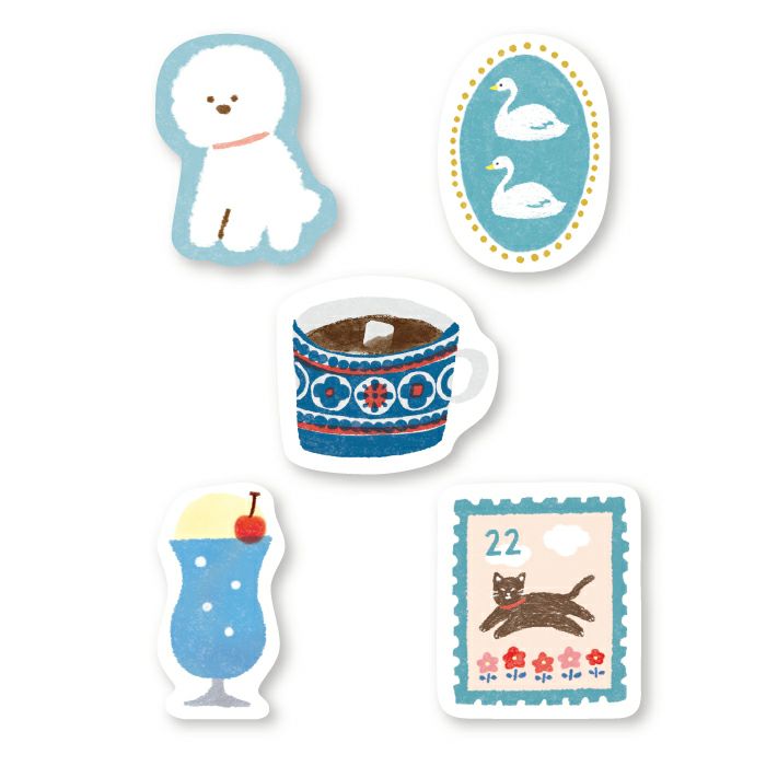 Furukawashiko My Perfect Day Sticker Flakes - Blue