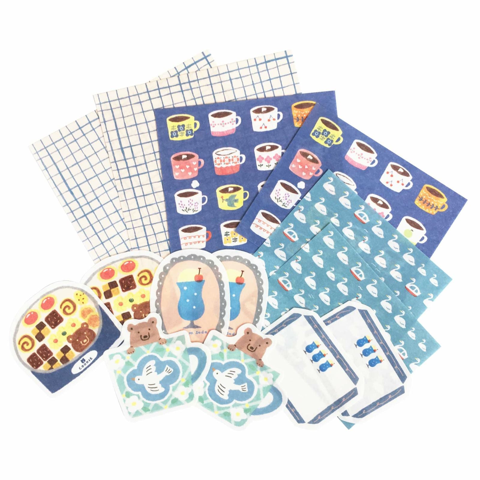 Furukawashiko Paper Set - My Perfect Day - Blue