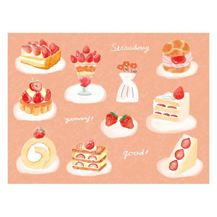 Furukawashiko Paper Set - My Perfect Day - Red