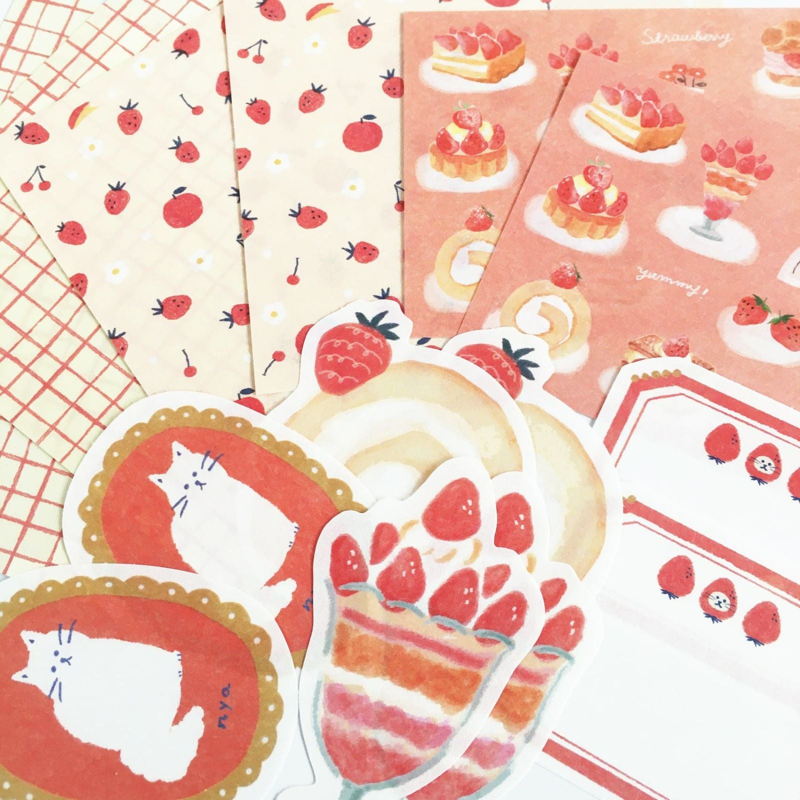 Furukawashiko Paper Set - My Perfect Day - Red