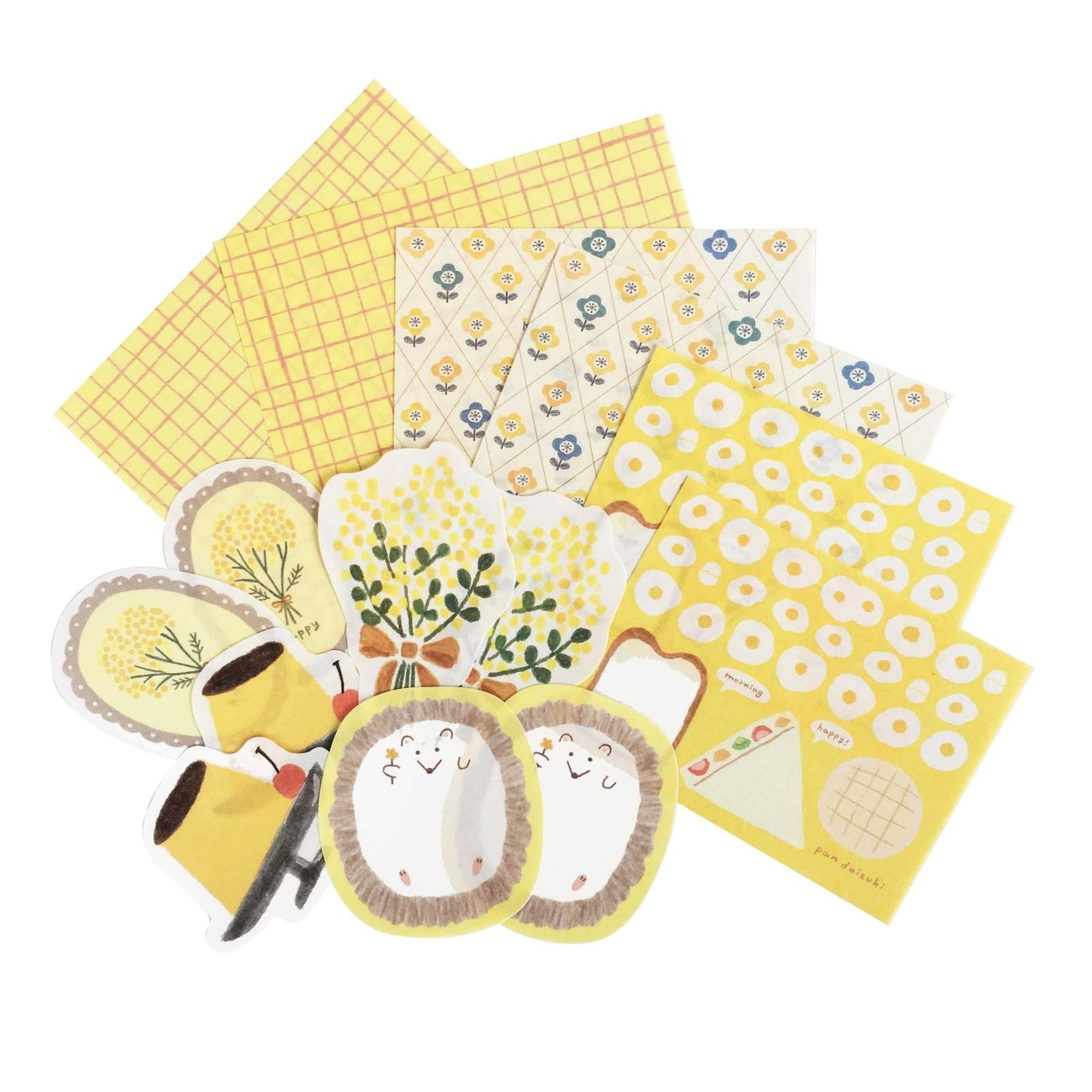 Furukawashiko Paper Set - My Perfect Day - Yellow