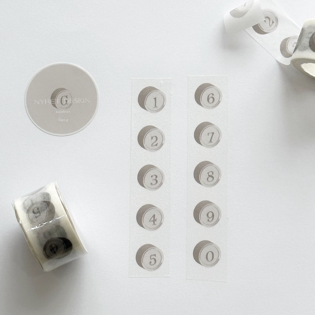 NYRET Washi Tape - G - Numbers