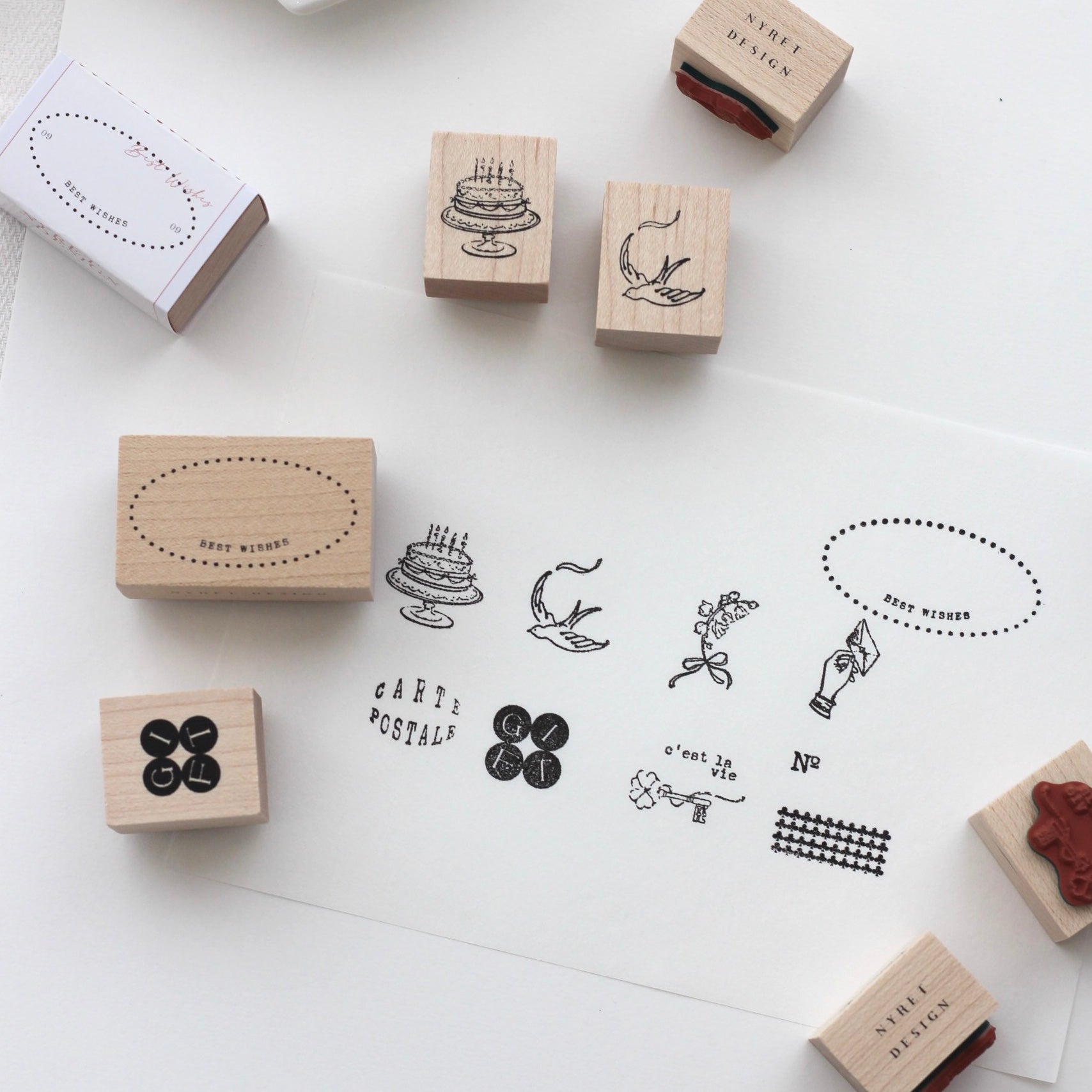 NYRET Rubber Stamps - Postcard Series