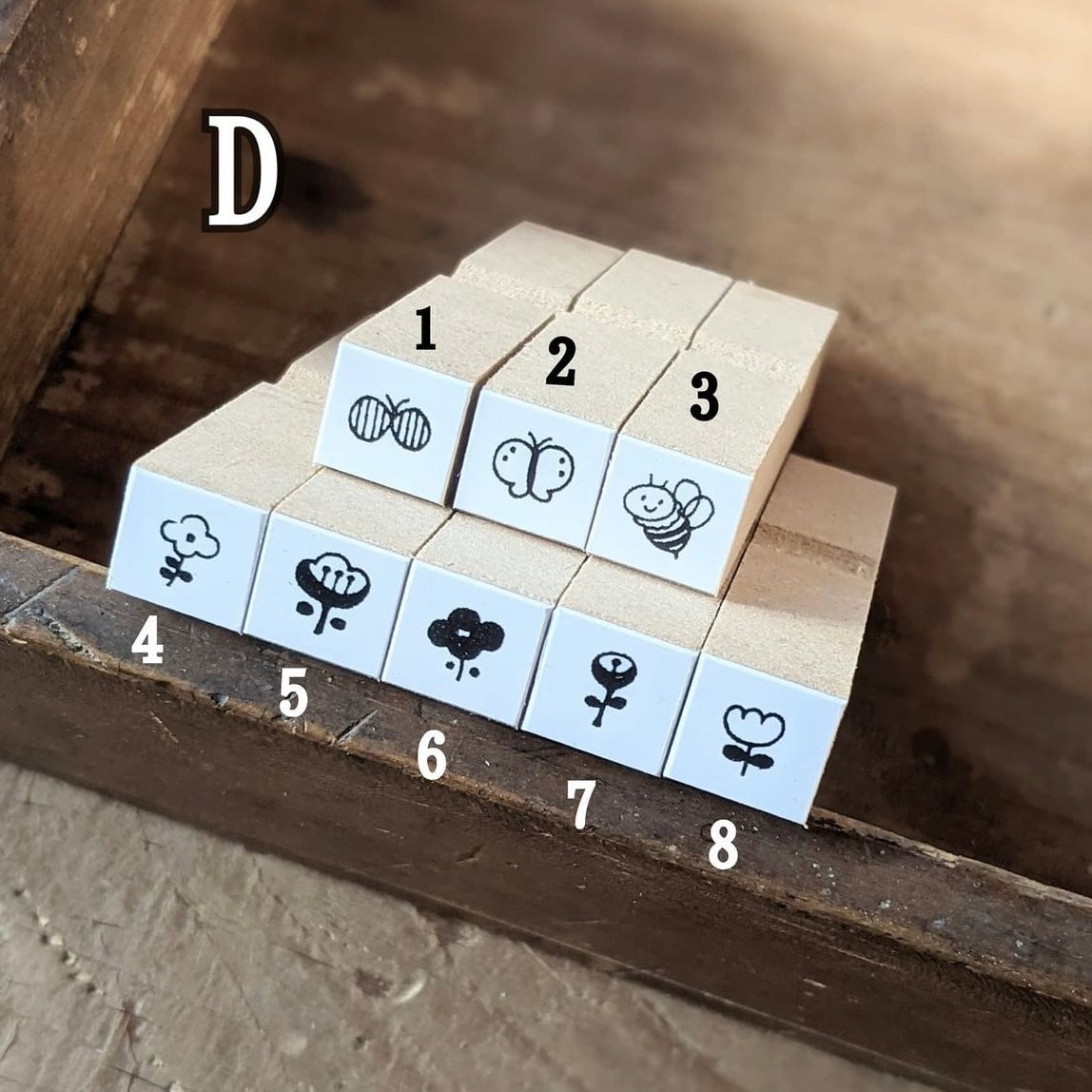 Cotori Cotori Mini Rubber Stamp - Garden