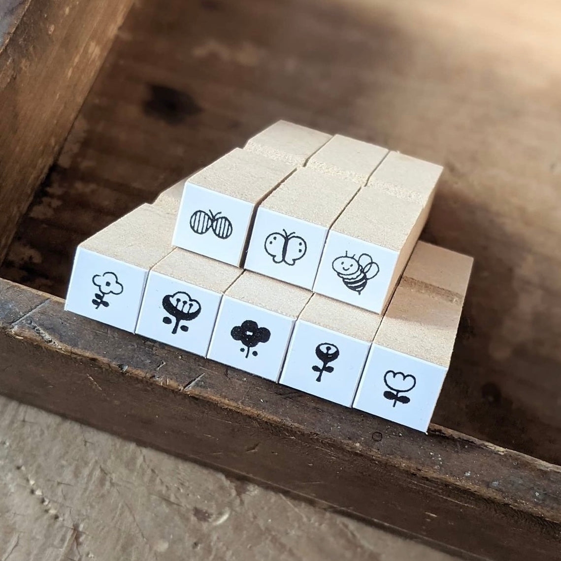 Cotori Cotori Mini Rubber Stamp - Garden