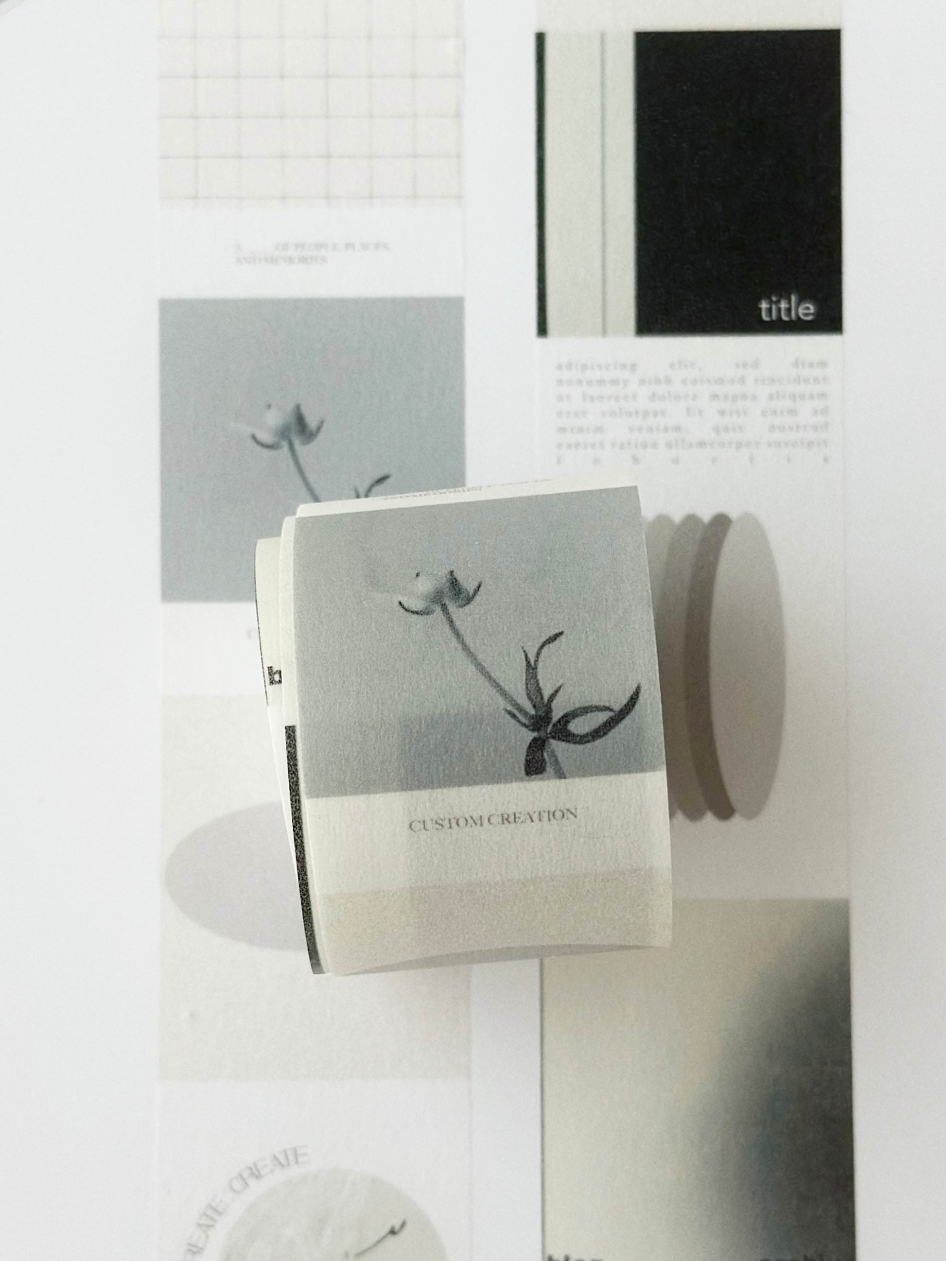 NYRET Washi Tape - E - Monochrome