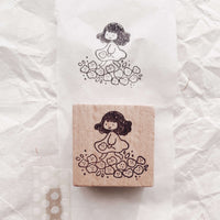 msbulat Rubber Stamp - I'm walkin' on posies /爱上自己的"束"度