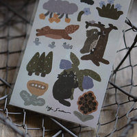 Ivy Snow Sticker - Green Forest Life