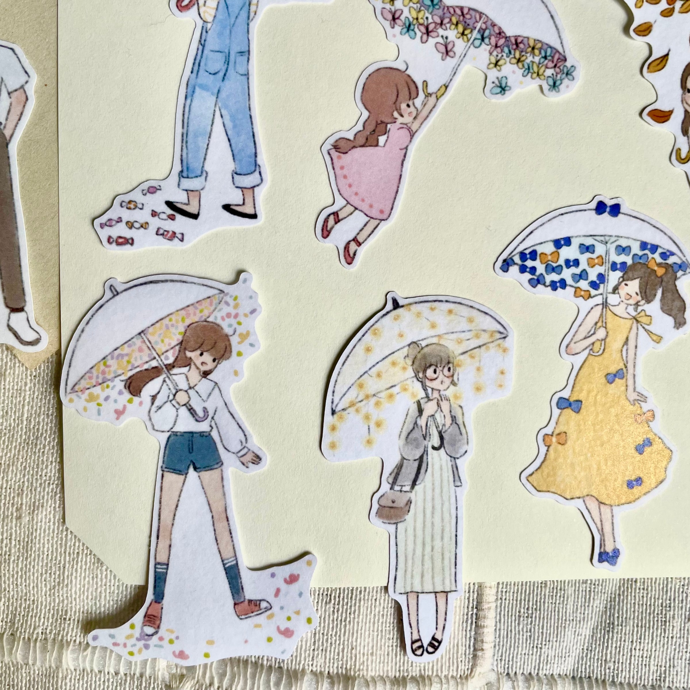 msbulat Sticker Pack - Joyful umbrellas / 伞伞乐园
