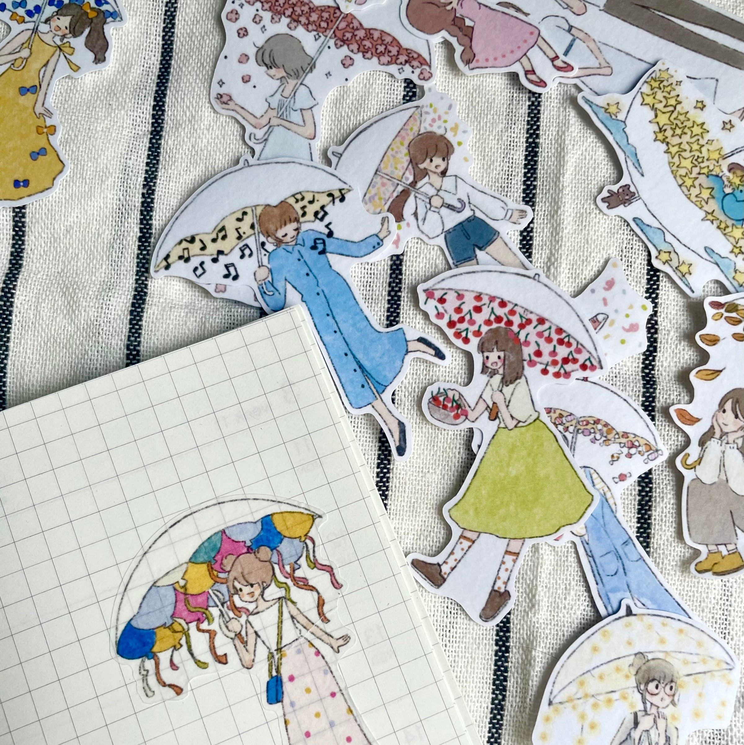 msbulat Sticker Pack - Joyful umbrellas / 伞伞乐园