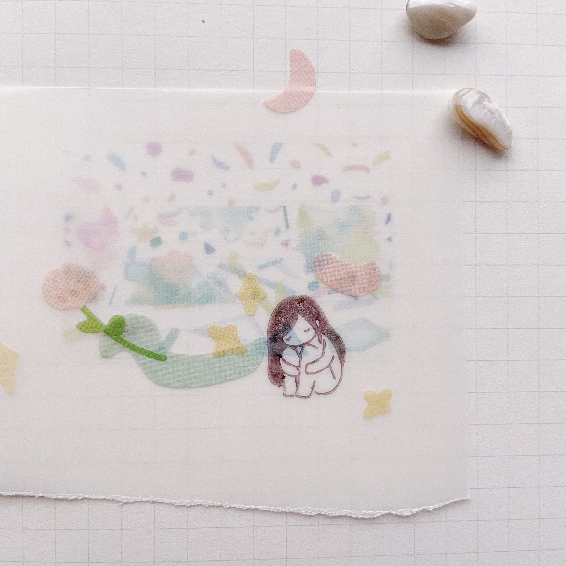 msbulat Rubber Stamp - Listen to your Heart / 用心听一听