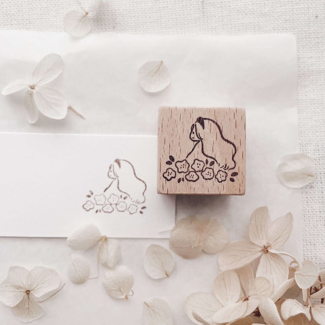 msbulat Rubber Stamp - Look for a garden of joy / 花时间寻"园"满