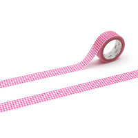 MT Deco Washi Tape - Delicate Checkered Pink