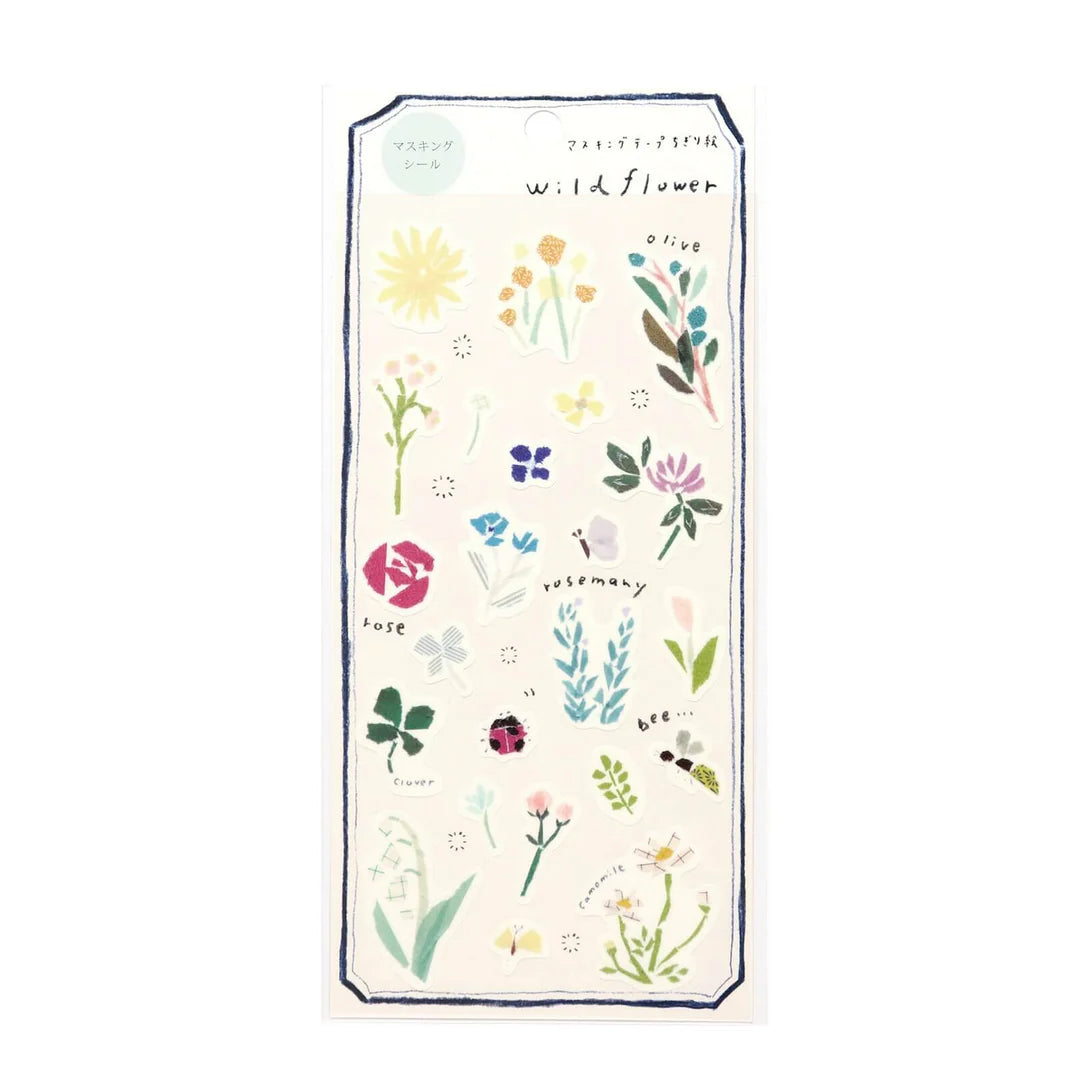Miki Tamura Washi Sticker - Wildflower