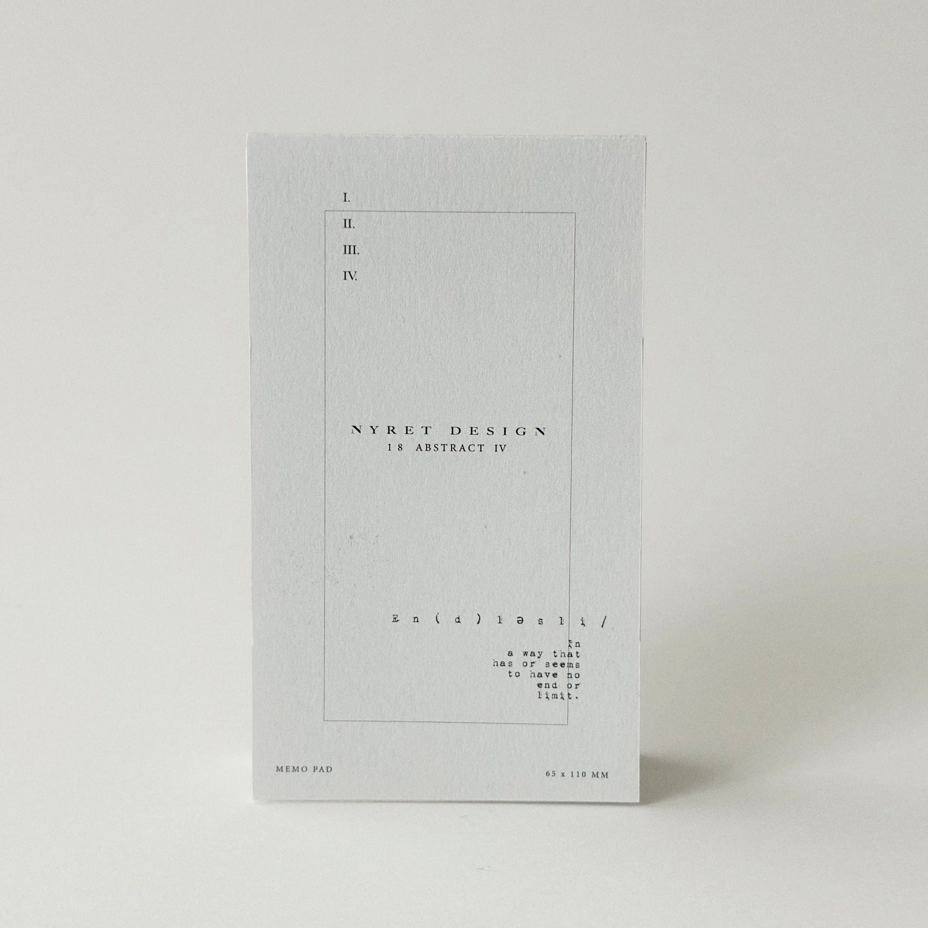 NYRET Memo Pads - Endless Series