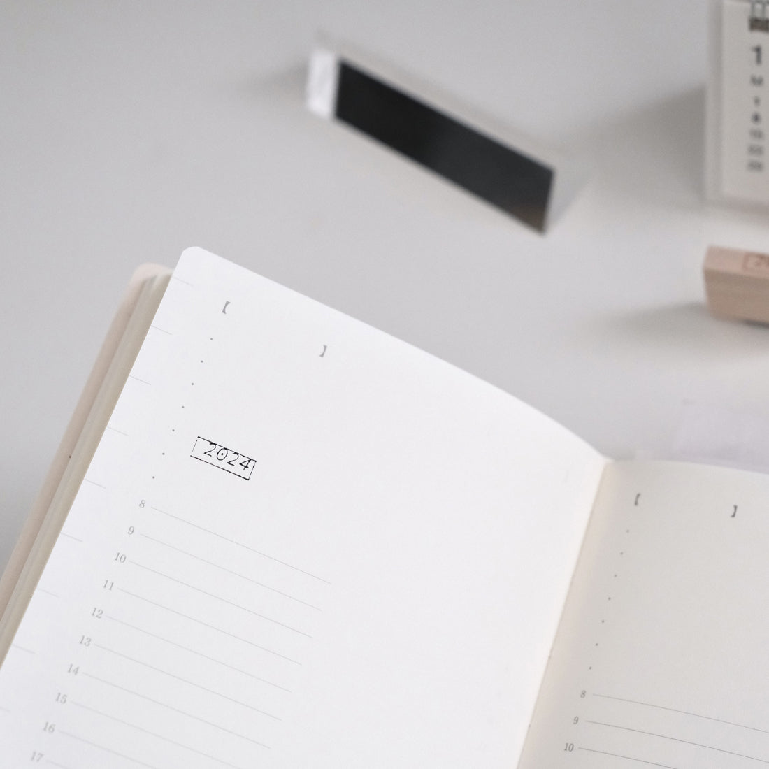 Tiny Text Rubber Stamp - 2024