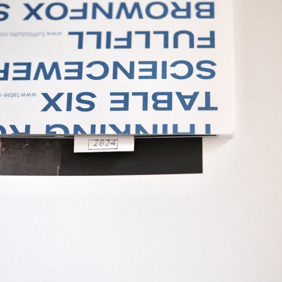 Tiny Text Rubber Stamp - 2024