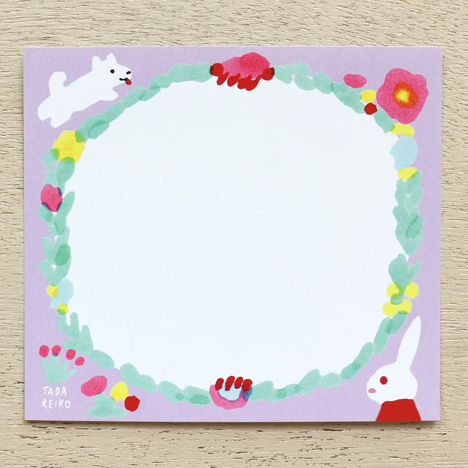 Tada Reiko Block Memo - Me and My Dog