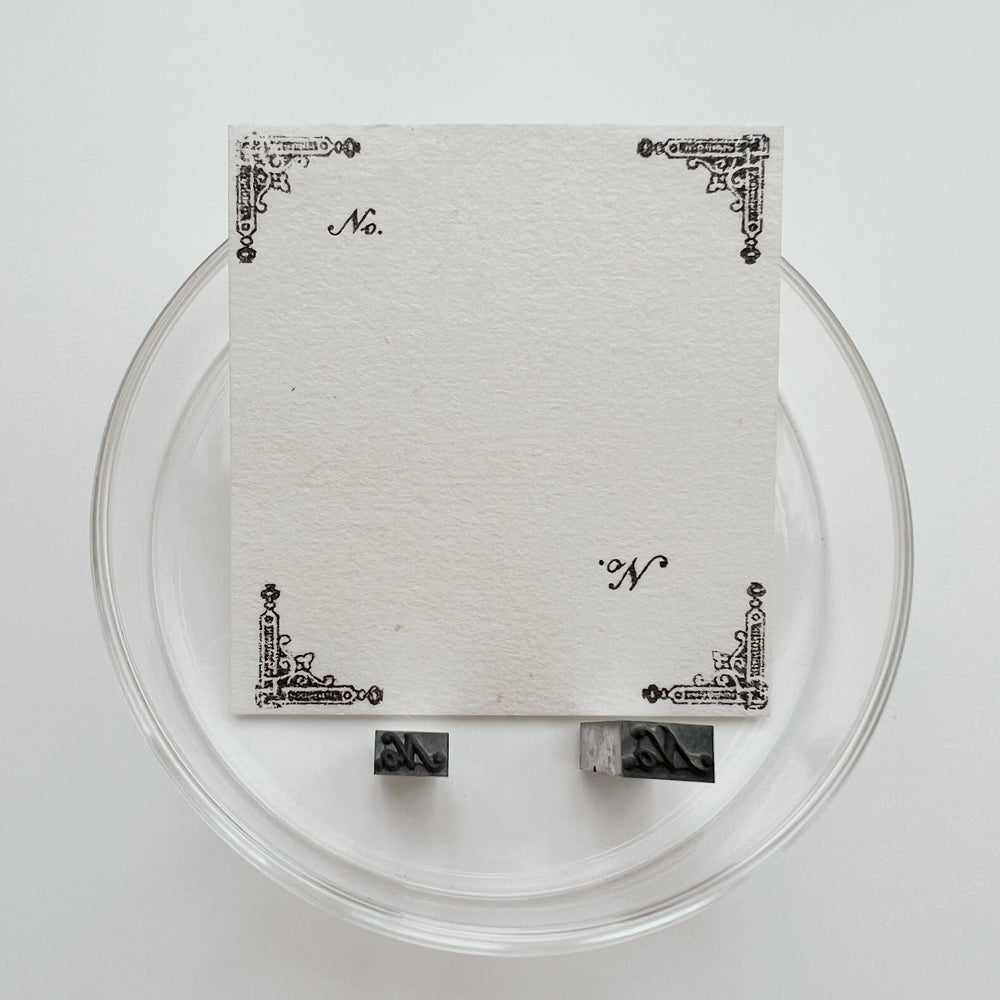 Letterpress Lead Type - No. symbol