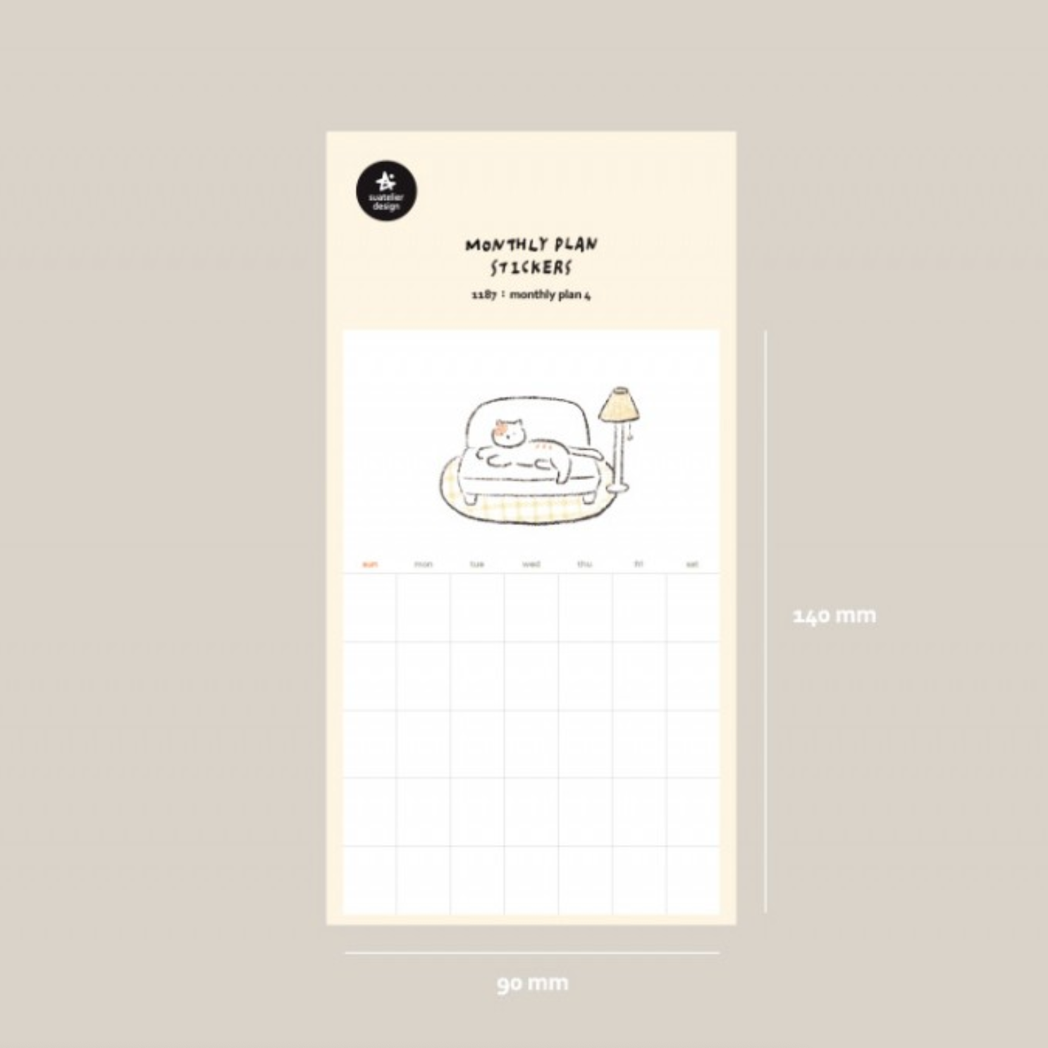 Suatelier Sticker - 1187 Monthly plan.04