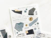 TOP Studio Print-on Sticker - Denim