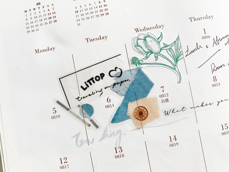 TOP Studio Print-on Sticker - Denim