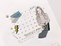 TOP Studio Print-on Sticker - Denim