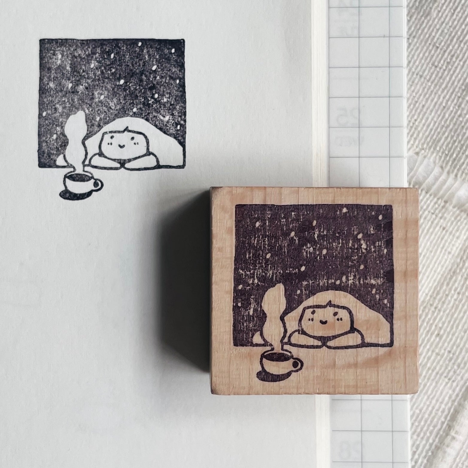 msbulat Rubber Stamp - Warm cuppa / 暖暖心