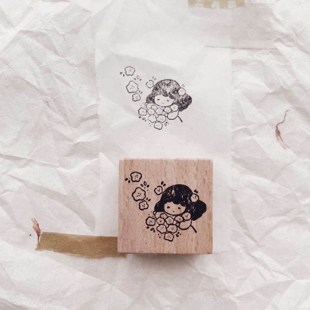 msbulat Rubber Stamp - Counting life's bouquets / “束"一"束"生活的美丽
