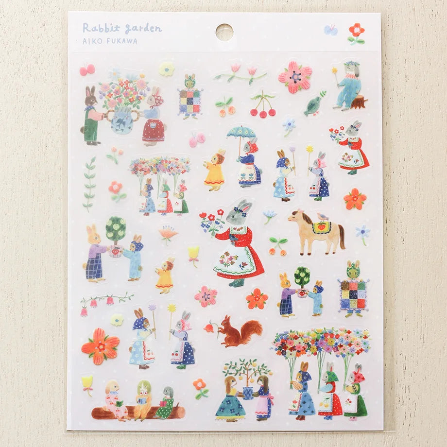 Aiko Fukawa Stickers - Rabbit Garden