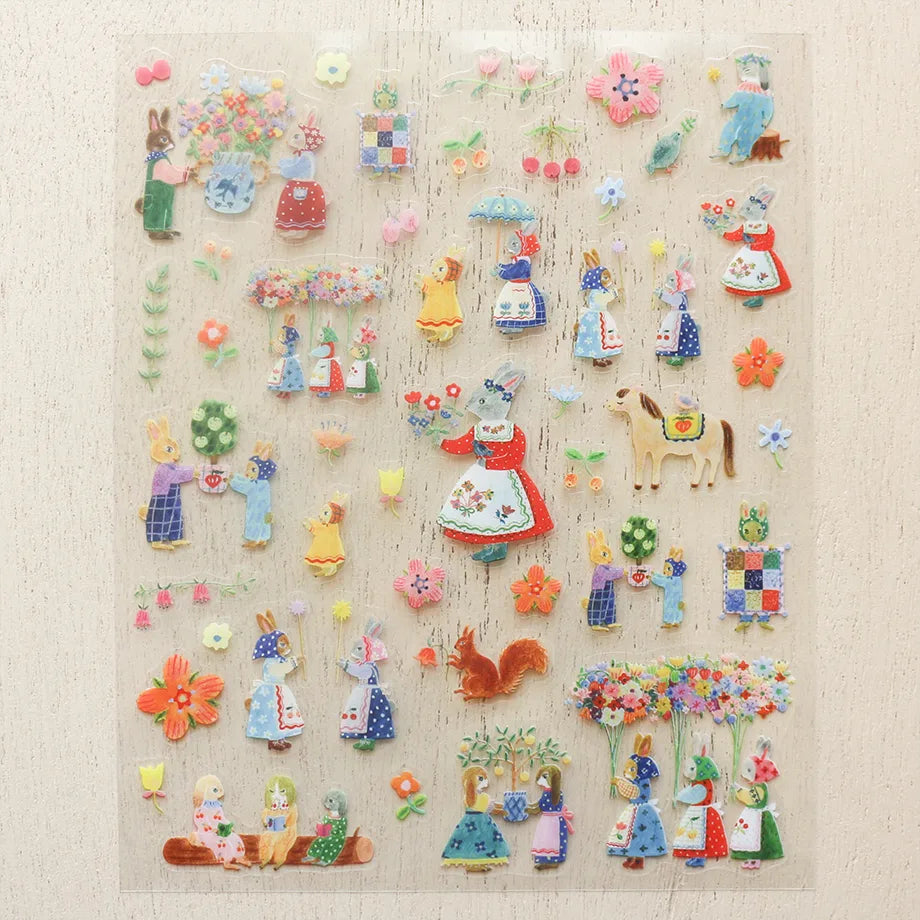 Aiko Fukawa Stickers - Rabbit Garden
