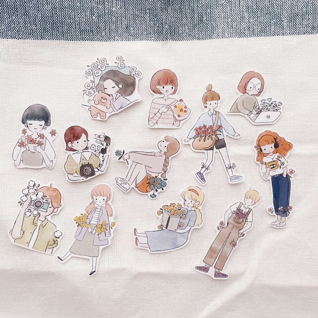 msbulat Sticker Pack - Live in full bloom / 活得"花"啦啦