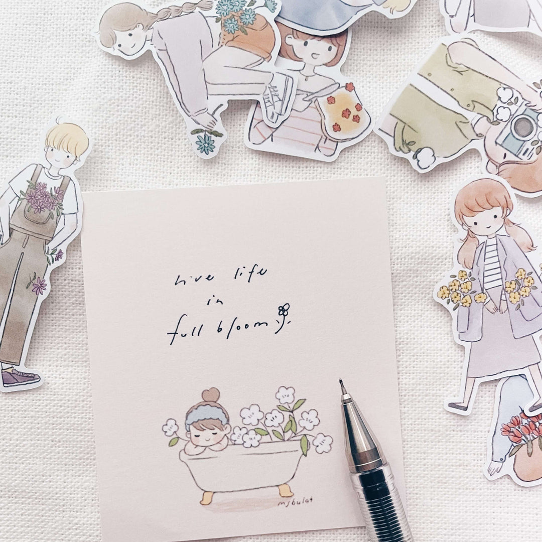 msbulat Sticker Pack - Live in full bloom / 活得"花"啦啦
