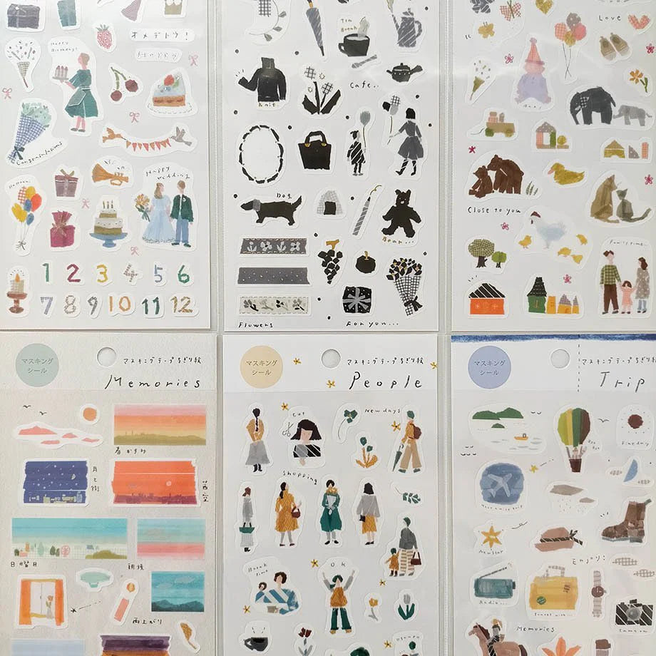 Miki Tamura Washi Sticker - Memories