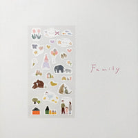 Miki Tamura Washi Sticker - Family