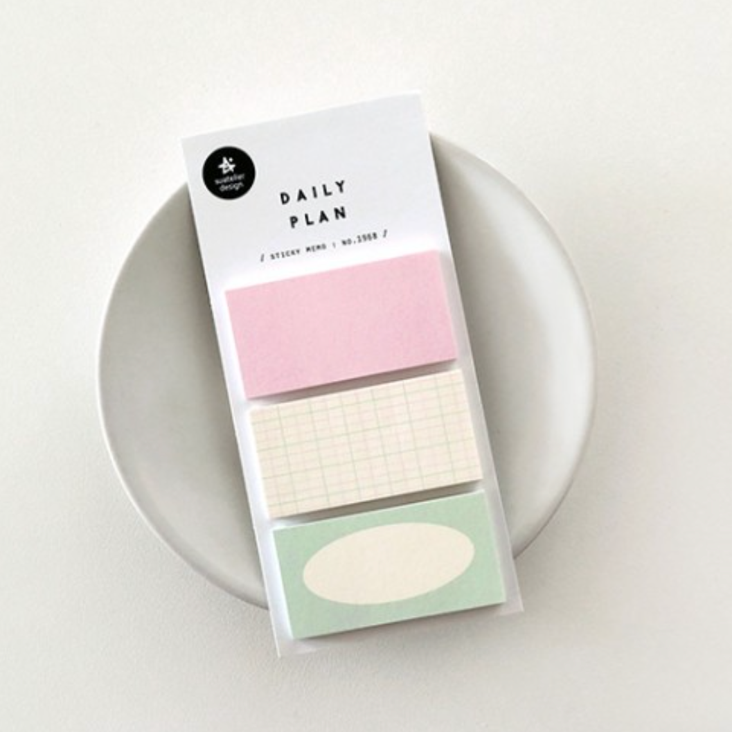 Suatelier Sticky Memo - Pastel ii (3 options)