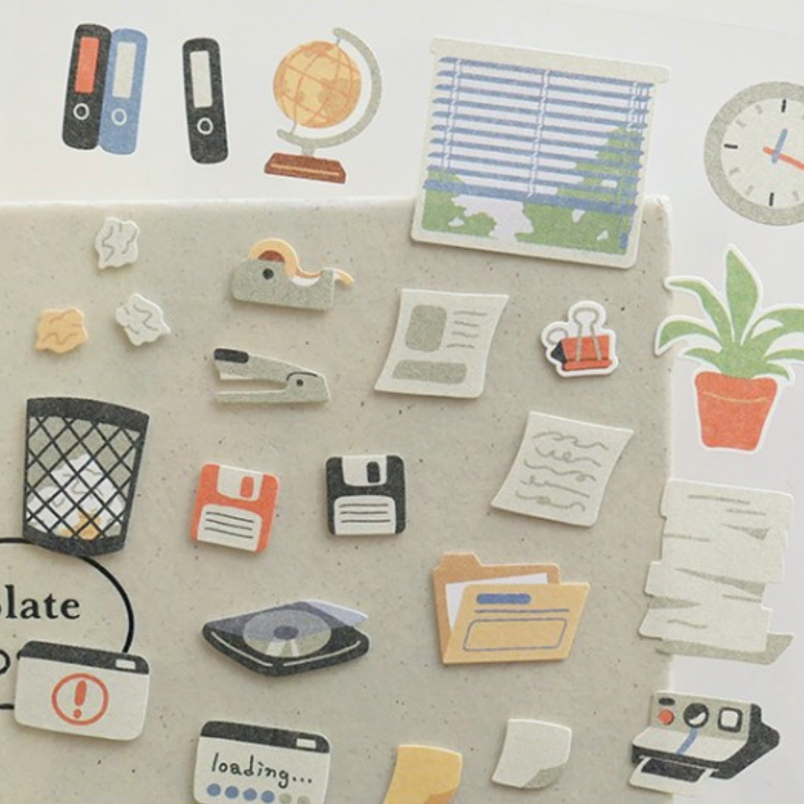 Suatelier Sticker - 1174 Retro Office