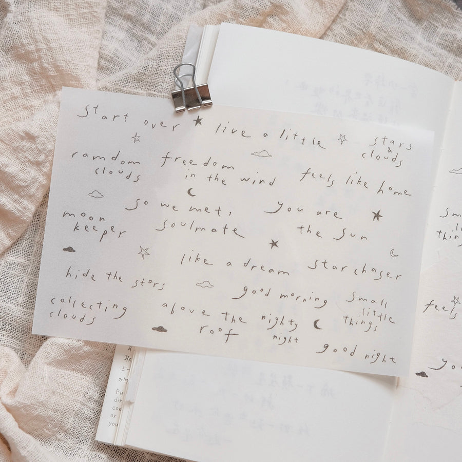 bighands Rub-On Transfer Sticker - Words in the everyday