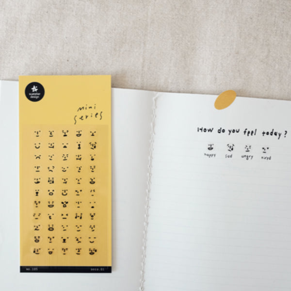 Suatelier 105 Mini Series Deco.01 Expression Sticker