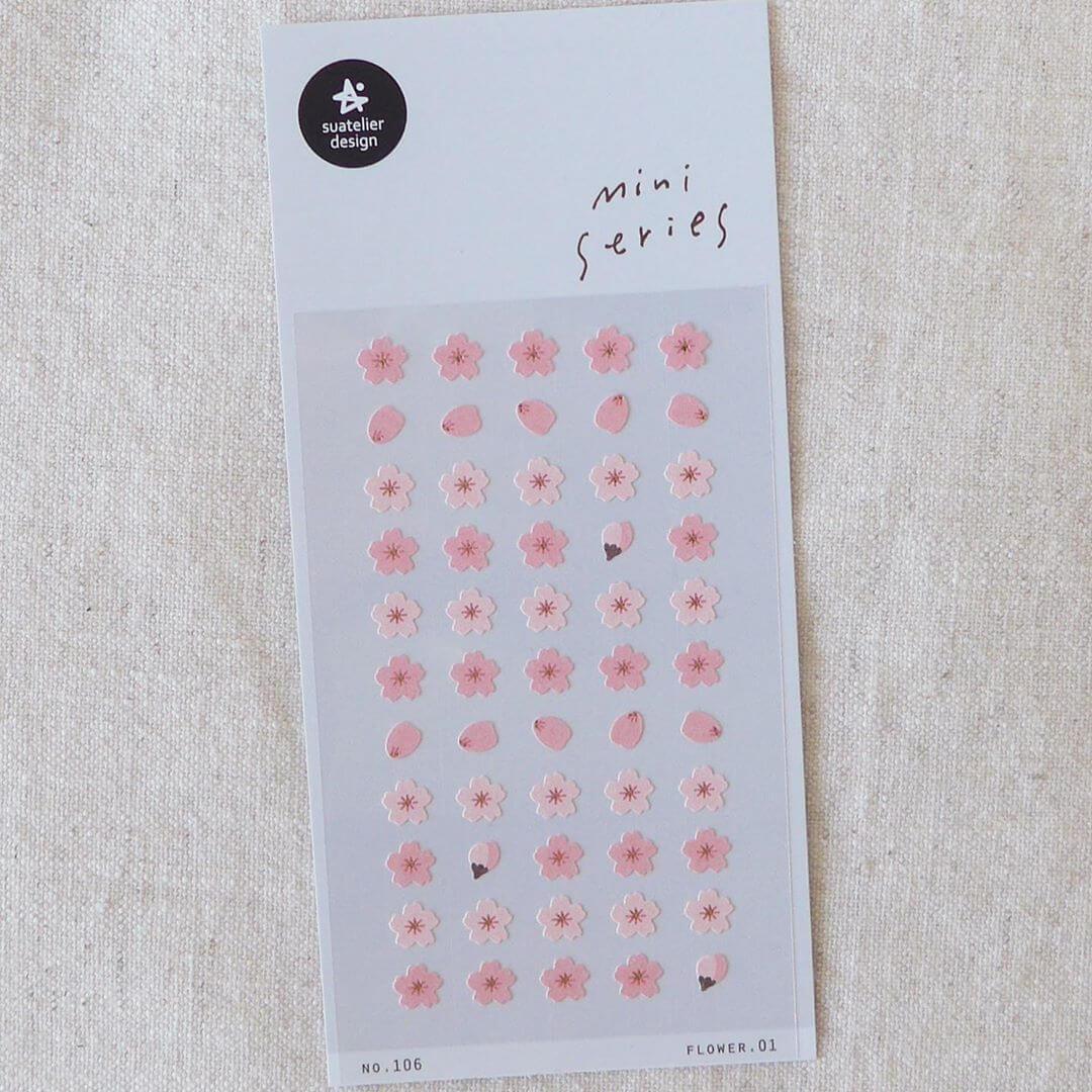 Suatelier 106 Mini Series Flower.01 Cherry Blossoms Sticker